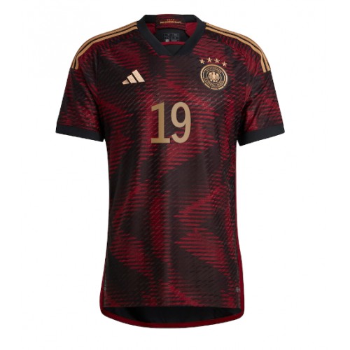 Tyskland Leroy Sane #19 Bortedrakt VM 2022 Kortermet Tyskland Leroy Sane #19 Bortedrakt VM 2022 Kortermet